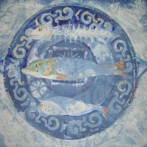 Mandala  -  nedojedené ryby