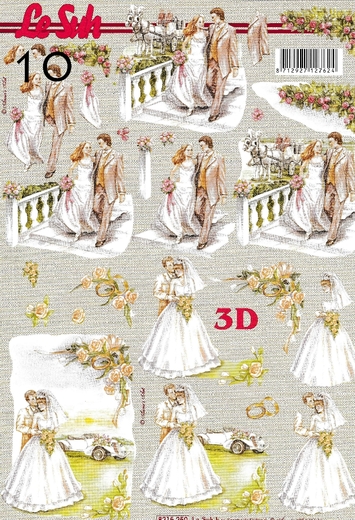 Papír na 3 D přání - svatební