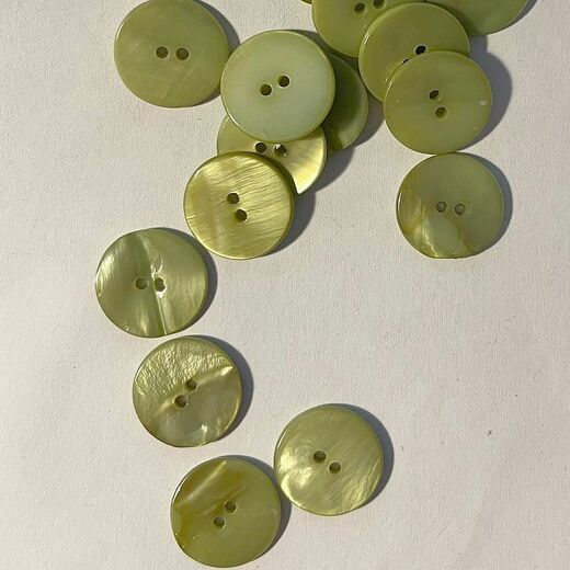 Knoflíky zelené perleťové