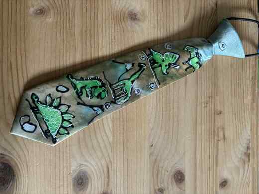 Kravata dětská dinosauři