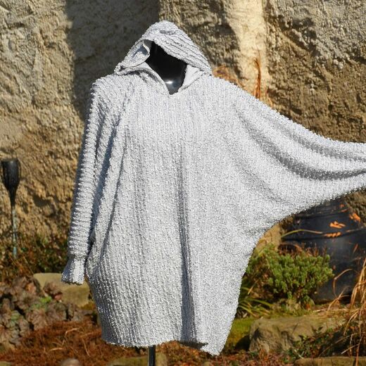Mikina šedostříbrná ViolaArt 5XL