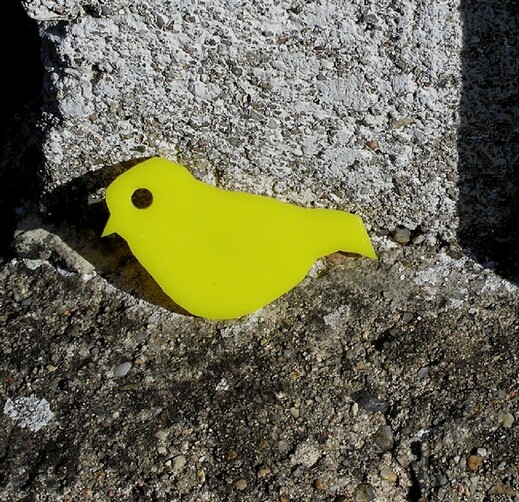 Ptáček žlutý - brož ViolaArt