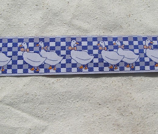 Husičky kostkované stuha