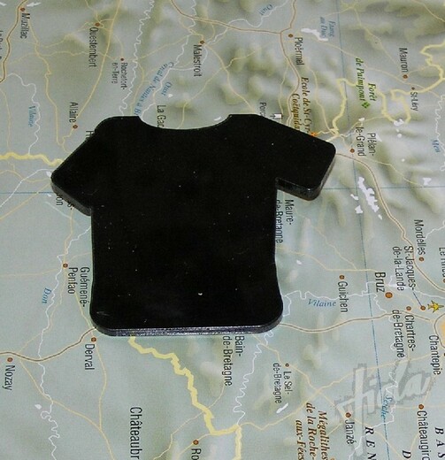 Tričko černé -  brož Violaart